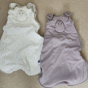 2 Nested Bean Sleep Sacks, 0-6m